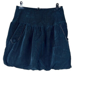 SESSUN + black polka dot velvet ballon skirt  with pockets